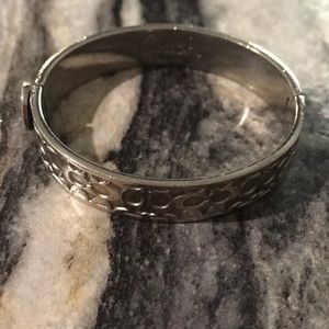 Coach signature sterling silver bracelet.